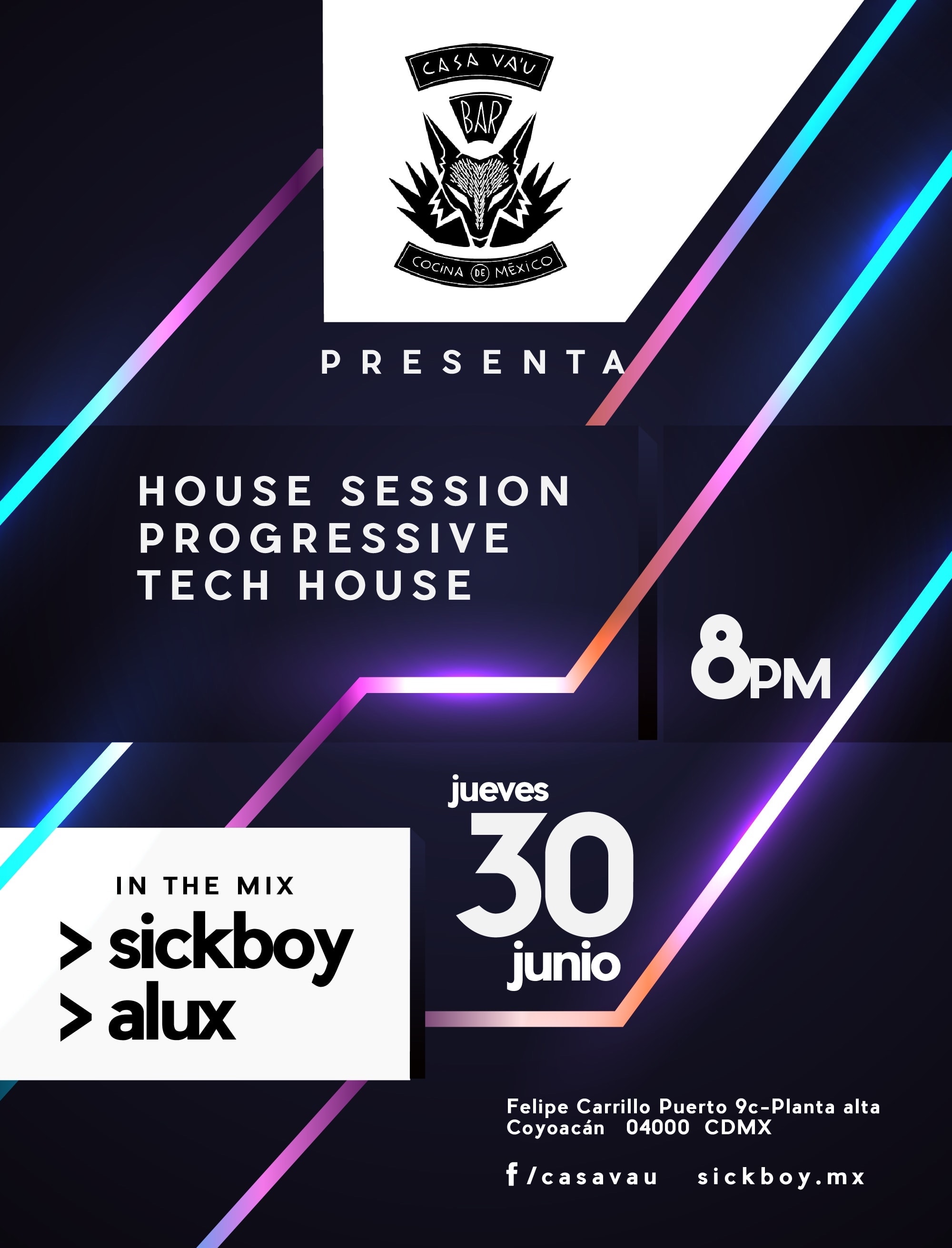 dj sickboy mexico cdmx casa vau